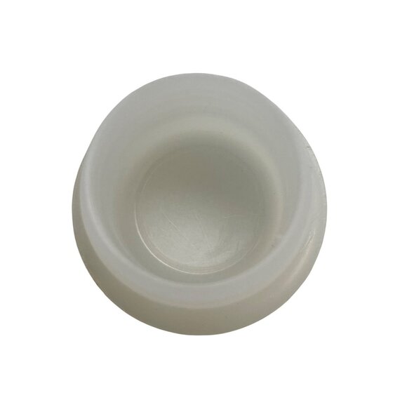 Vintage T.C.W. Co. Clear Glass Apothecary Bottle With Frosted Plastic Stopper - Picture 7 of 7